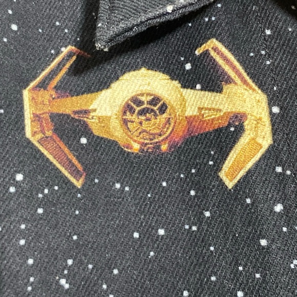 LEVI’S X STAR WARS Limited Edition BLACK DENIM JACKET Size MEDIUM VGC - Picture 5 of 16